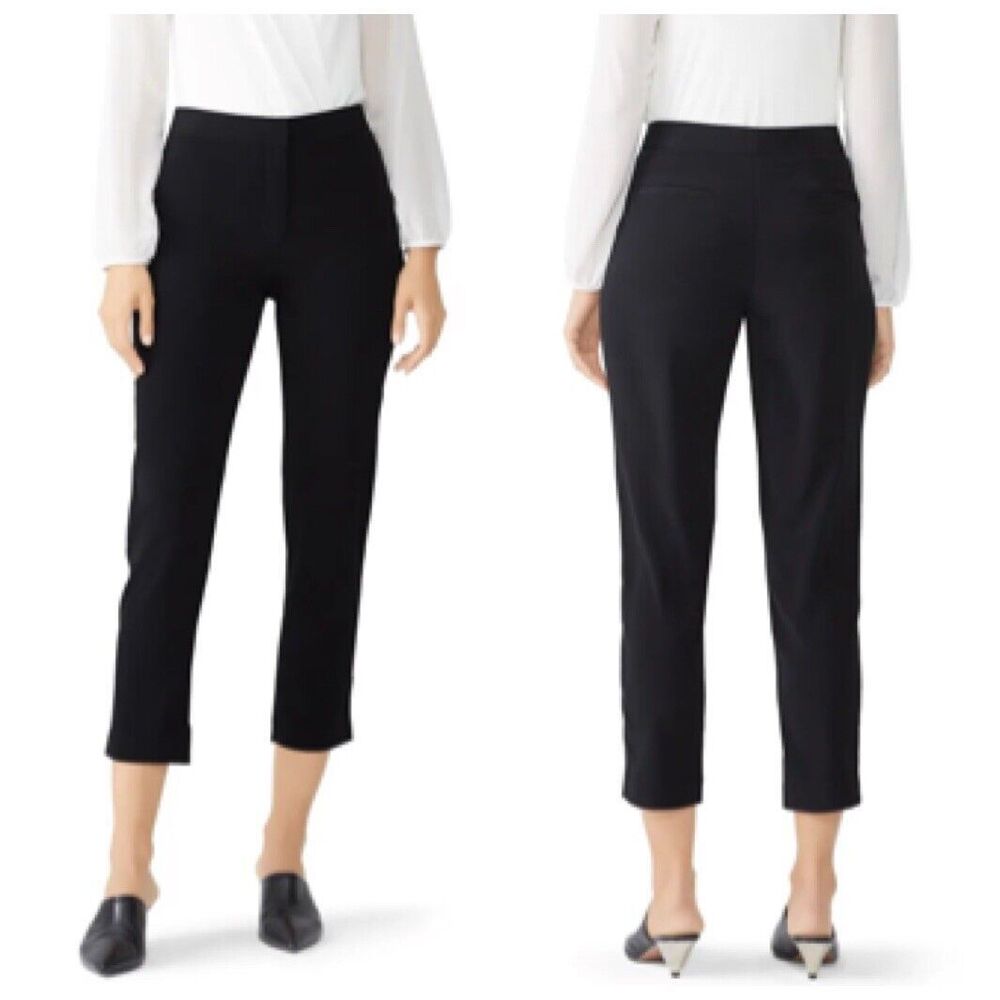 CO Black Cropped Ankle Pants